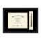 Framerly - 11"w x 8.5"h Tassel Diploma Frame - Eco-Friendly Black Moulding with Black and Gold Matting